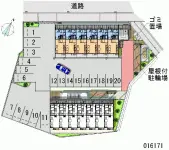 ★手数料０円★枚方市津田東町　月極駐車場（LP）